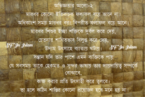 অভিজ্ঞতার আলো-২